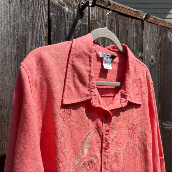 Studio woman by JPR linen blend top size 2X - Picture 8 of 15